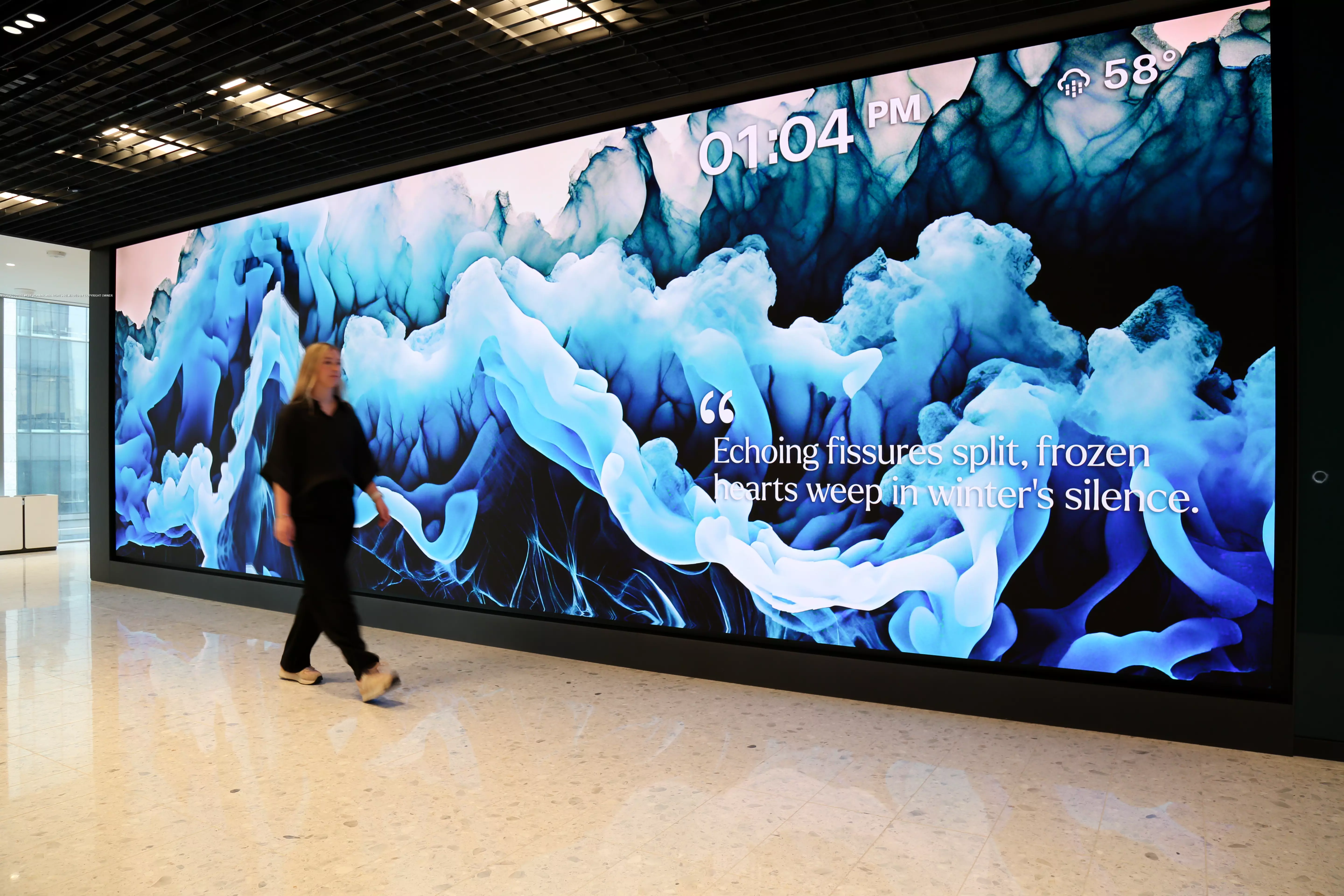 art led display wall